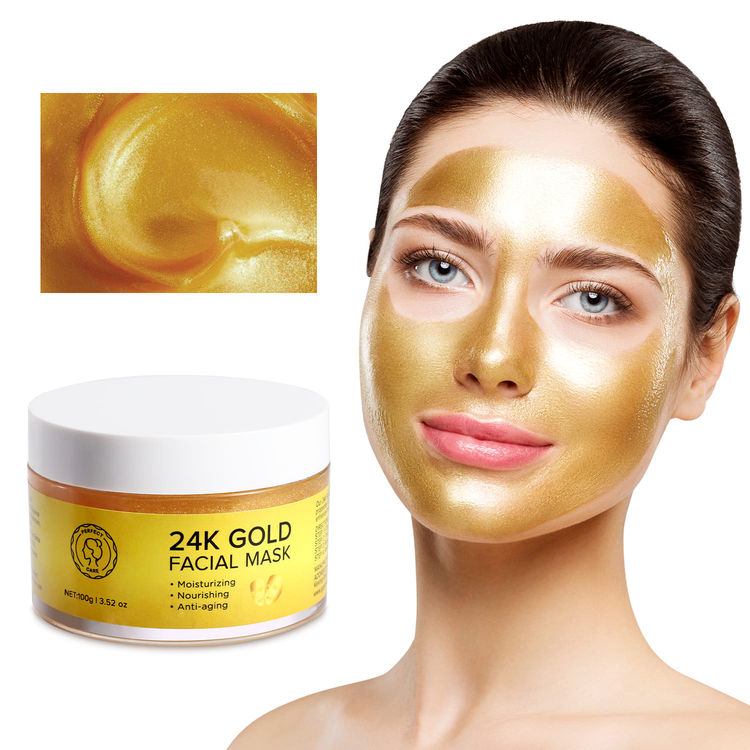 24K Face Gold Mask Skincare | Private Labeling